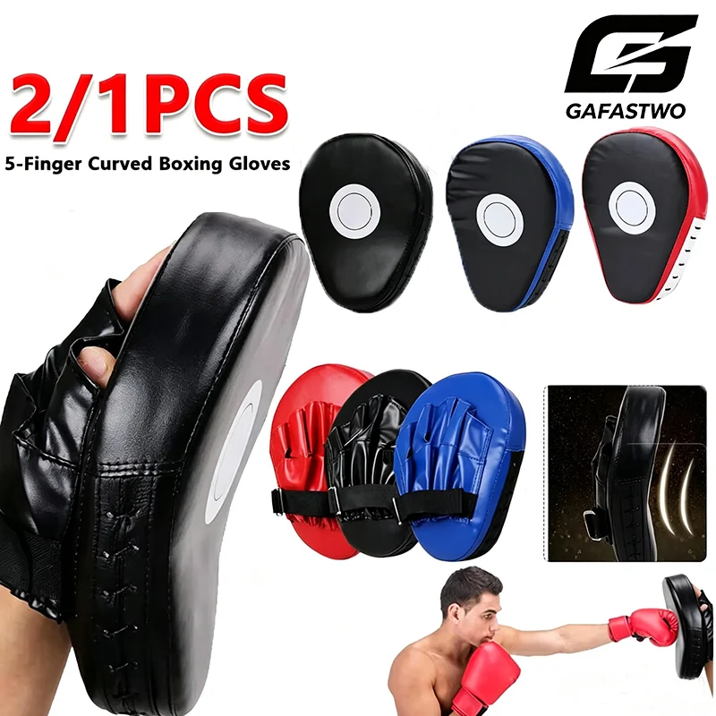 2/1PCS Kick Boxing Gloves Pad Punch Target Bag PU Muay Thai Free Fight Sanda Training Adults Kids Boxing Training Gloves