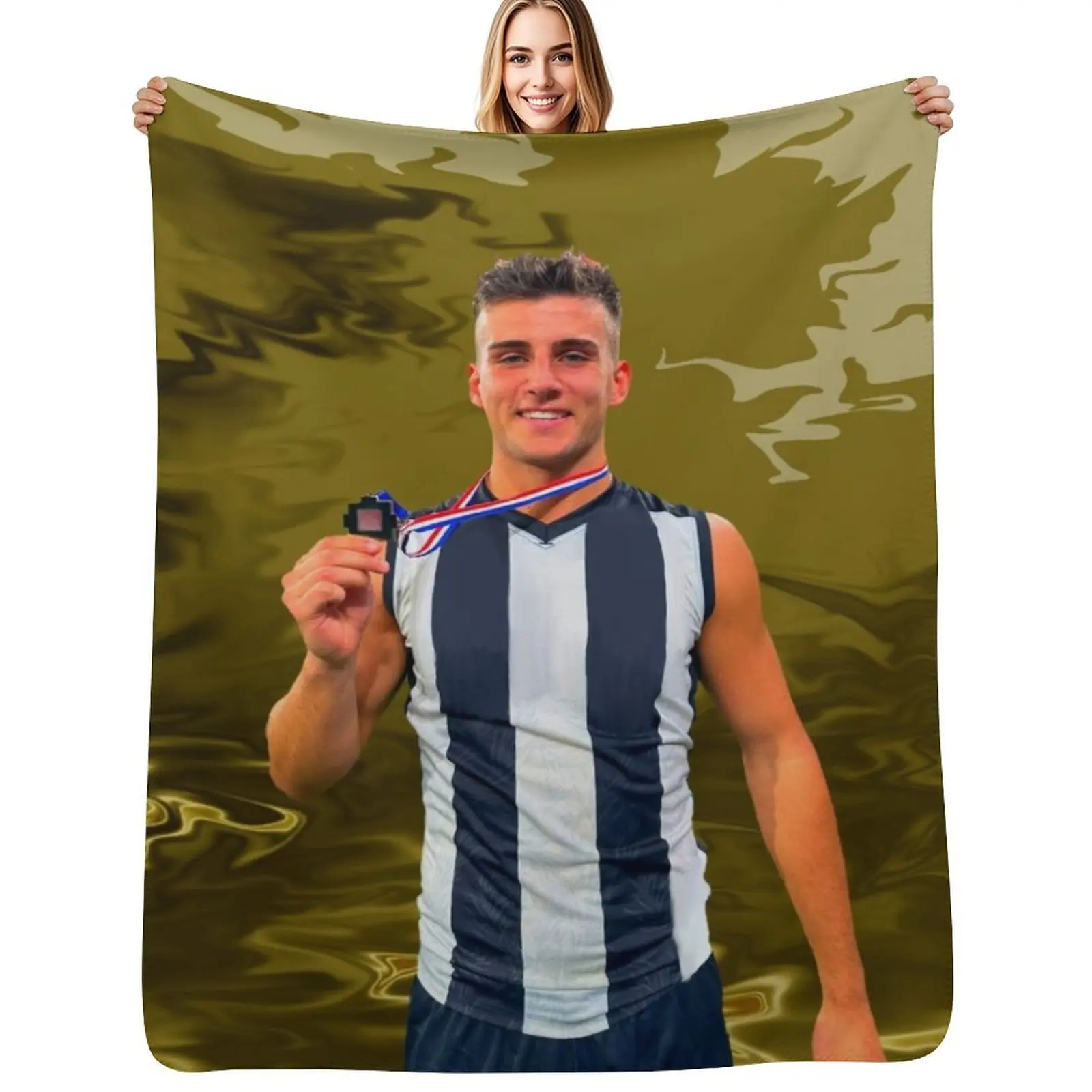 Nick Whisper Daicos Top Gun Machine Best Player Magician Throw Blanket Soft Plaid Decoratives Blankets