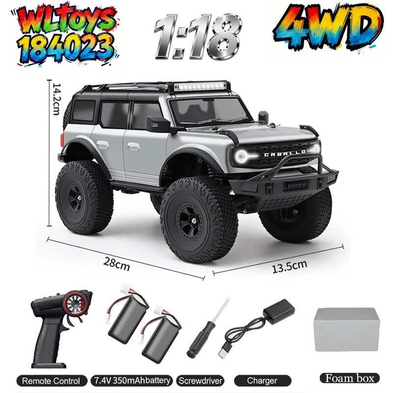 

2025 Новый Wltoys 184023 1:18 RC Модель с дистанционным управлением Моделирование автомобиля 4WD Внедорожный альпинистский автомобиль Игрушечный подарок для мальчиков Vs Hb R1001 Автомобиль