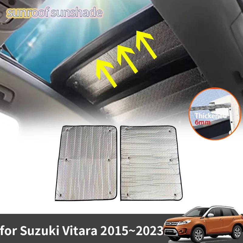 For Suzuki Vitara 2015~2023 2022 2020 2018 2017 2016 LY Escudo 2x Car Sunroof Sunshade Roof Sunscreen Heat Insulation Windscreen