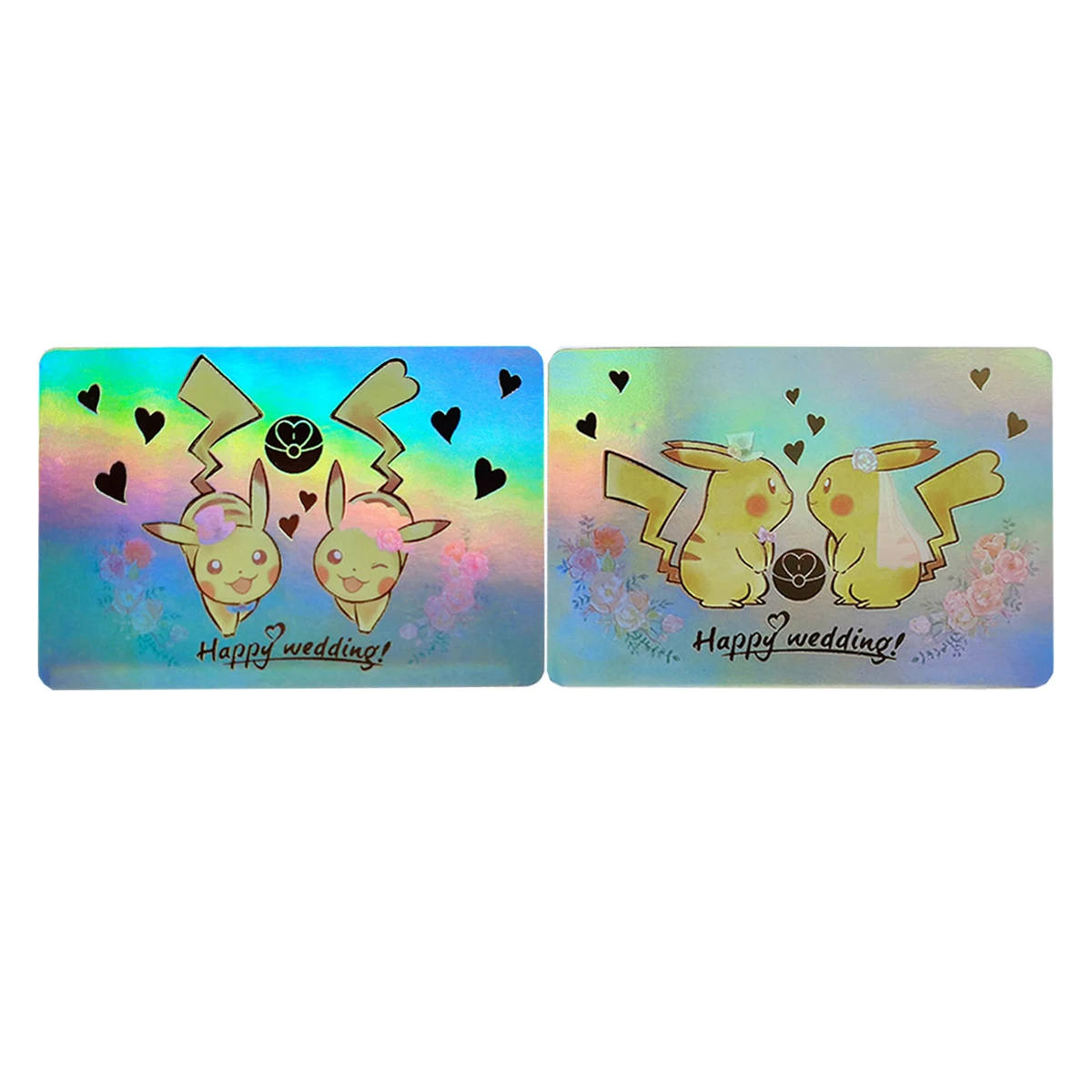 2Pcs/set Diy Self Made Cartoon Cute Anime Protagonist Wedding Invitation Card Collection Card Anime Cards Gift Toys