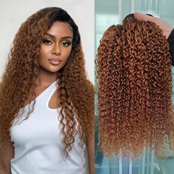 10A Malaysia Hair Wet And Wavy Hair Bundles Dark Root Ombre Water Wave 1/3 Bundles Jerry Curly 100% Human Virgin Hair Extensions