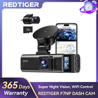REDTIGER 4K Dash Camera for Cars 3.18” IPS Screen Mini Dash Cam Recorder Car Dvr for 24H Parking Mode Built In WiFi GPS