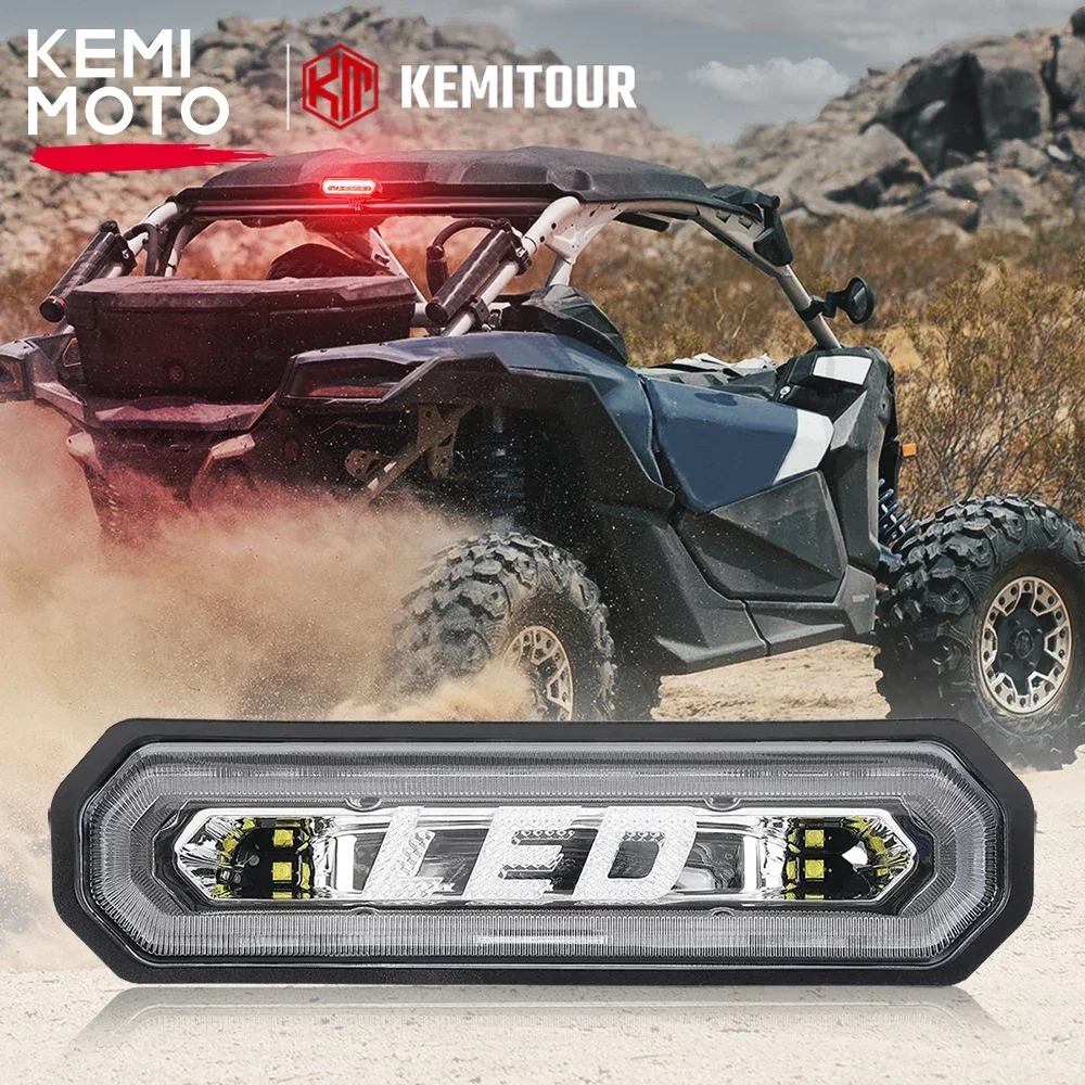 

KEMIMOTO UTV Chase LED Tail Light 5 Modes Brake Light 1.65-2" Compatible with Polaris RZR 1000 XP 800 900 For Can Am Maverick X3