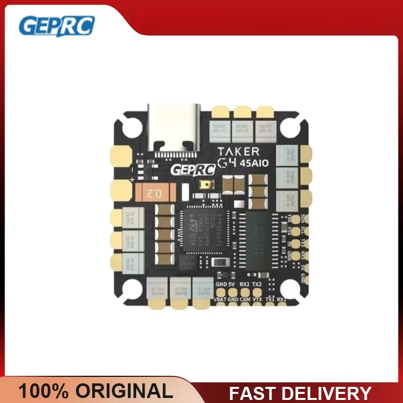 GEPRC TAKER G4 45A AIO FC G473 8Bit Flight Controller 2-6S ESC for FPV Freestyle Drone