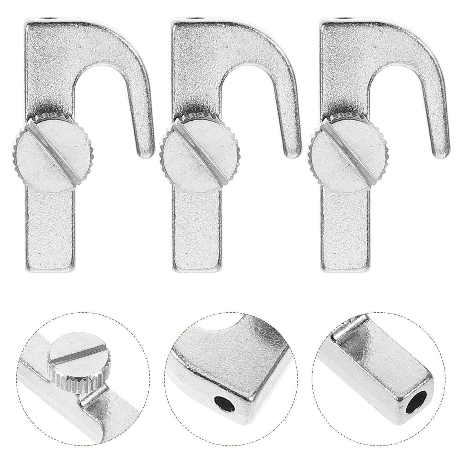 4 Pcs Trouser Hook Picture Rail Hanging System Mirror Photo Frame Hangers for Wall Stainless Steel Hooks