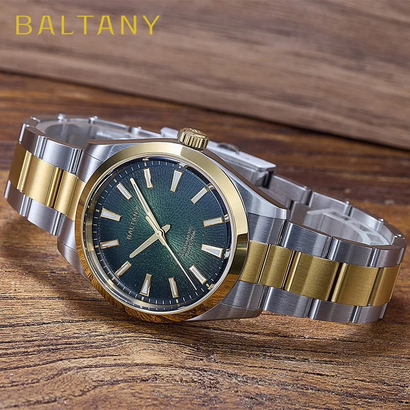 Baltany Orologio sportivo meccanico da uomo con quadrante affumicato da 39 mm S4105 Orologio da polso automatico di lusso con cristallo di zaffiro 200M impermeabile