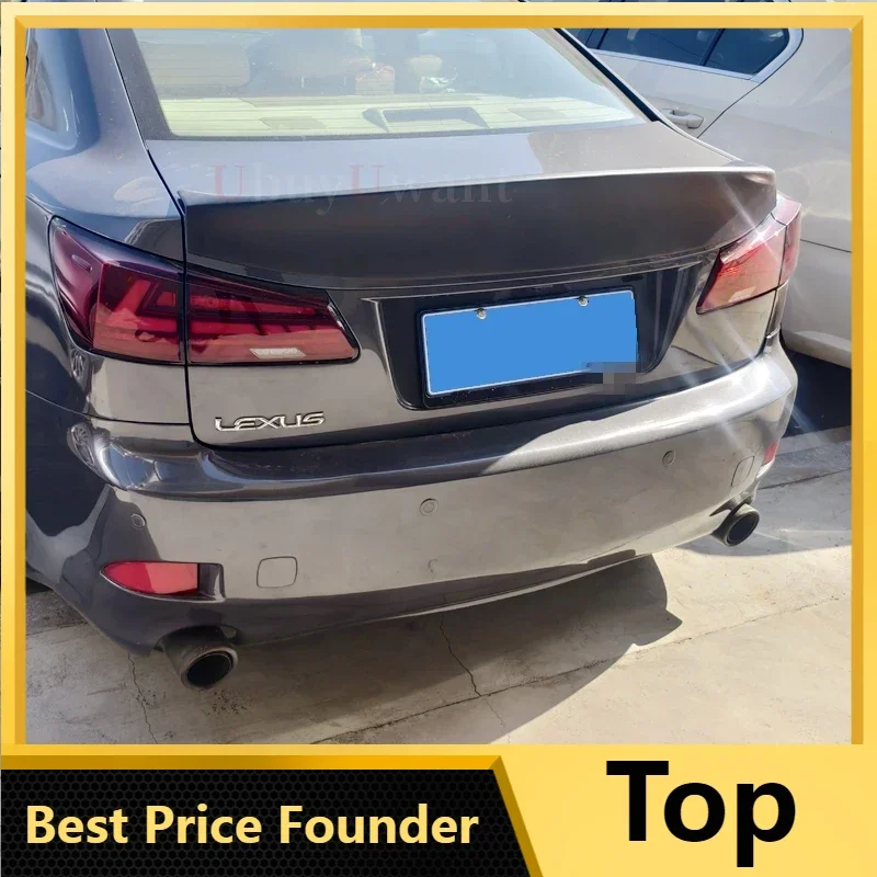 

Для LEXUS IS автомобильный спойлер 2006-2012 ABS материал автомобиля хвостовое крыло украшение задний спойлер багажника для LEXUS IS250 IS300 IS350