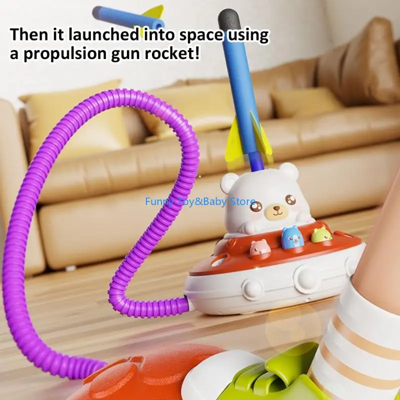 コーディネーションとバランスの発達を強化するさまざまなアクティビティを備えた子供向けの 5 in 1 多機能クマスポーツおもちゃ C90B