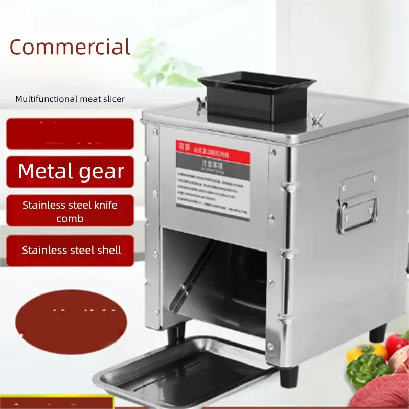 Electric Small Portable Meat Slicer Machine with Cheap Price High Quality for Chicken and Beef Strip Cutting Industrial Kitchen