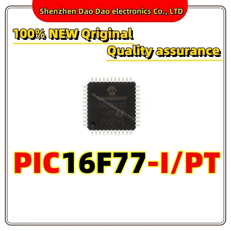 

PIC16F77-I/PT PIC16F77 TQFP-44 IC Chip Microcontroller MCU new original