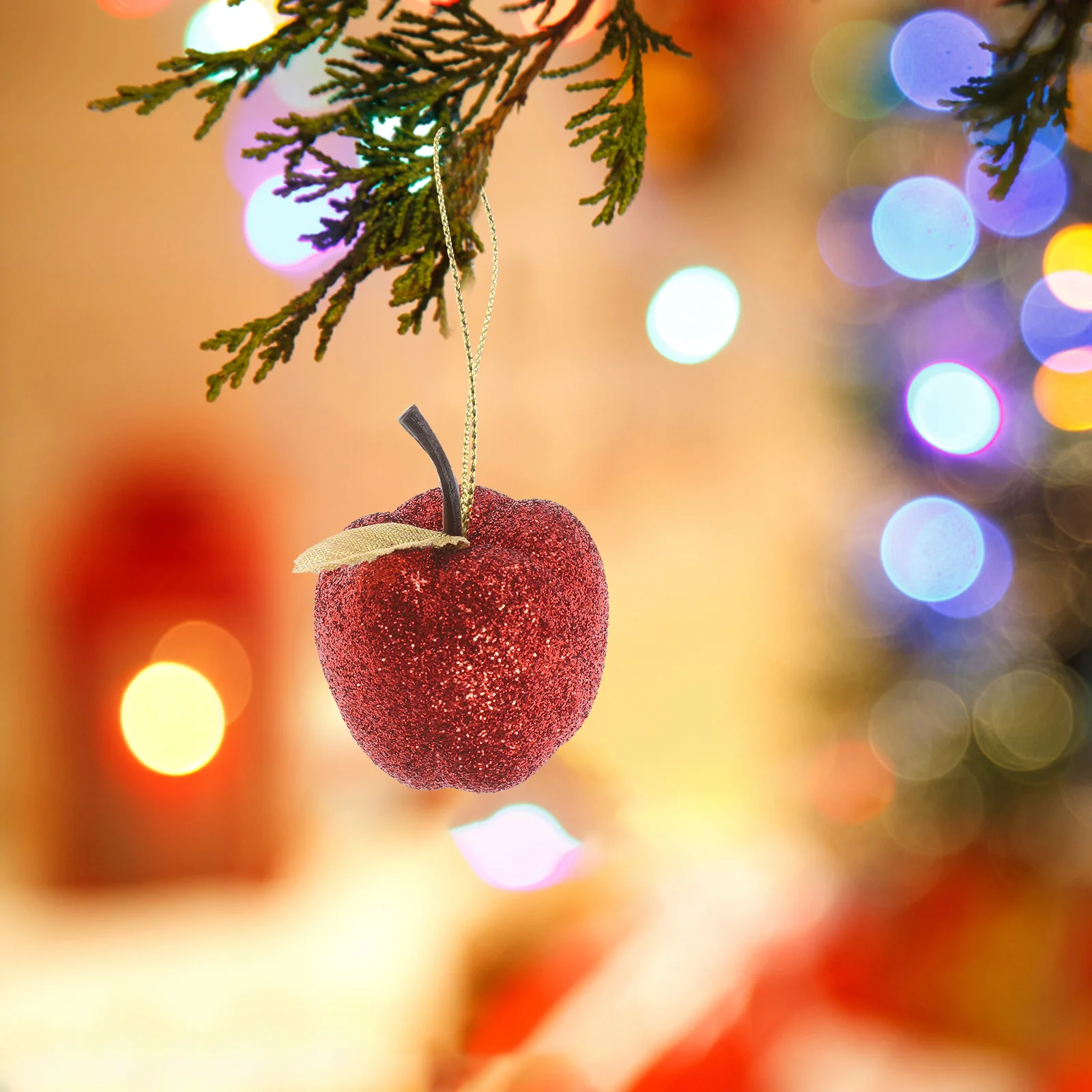 20 قطعة شجرة عيد الميلاد التفاح على شكل حلي معلقة عيد الميلاد رغوة التفاح قلادة عيد الميلاد عطلة حفل زفاف الديكور