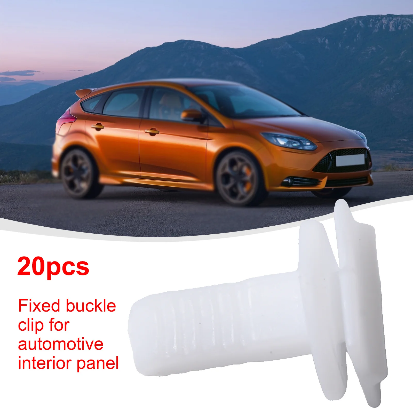 20 PCS Car Windshield A-Pillar Trim Fixing Clip White Plastic Interior A-Pillar Fixing Clip For Ford Fiesta 1020193 6877869