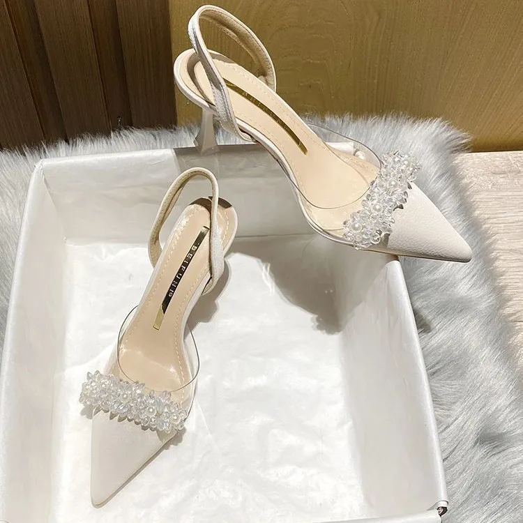 Korean version of single shoe women 2026 new niche design with versatile high heels paired with skirts