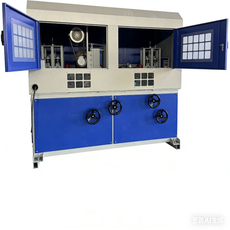 Rust removal polishing to oxidize channel steel I-beam steel pipe rust removal machine Fully enclosed square tube machine