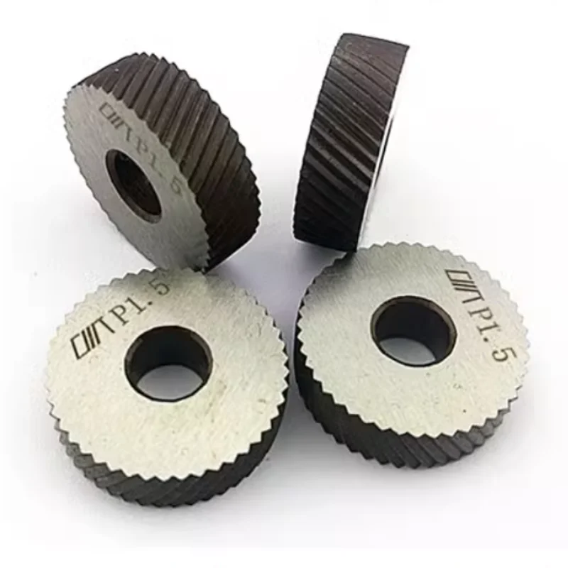 2pcs Reticulated/Straight Knurling Knife Straight Diagonal Line Knurling Wheel for Metal Cutter Lathe Knurling Tool