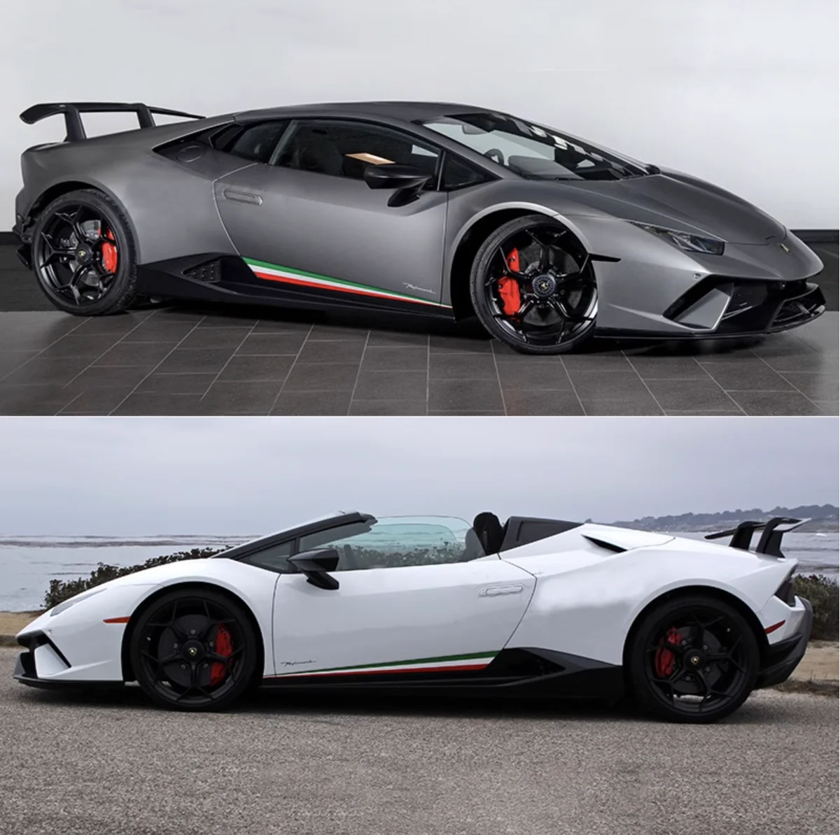Pair Lower Skirt Sticker Racing Side Stripe Decal Vinyl Overlay Graphic Decoration Wrap for Lamborghini Huracan
