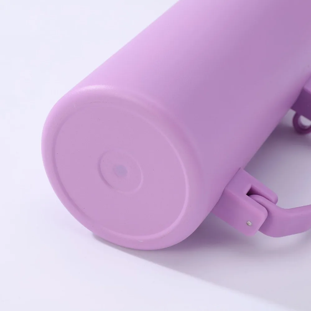 

Portable Stainless Steel Insulated Bottle 1200ml Large Capacity Vacuum Flask with Straw Spoon Leak Proof Sports Water Bottle