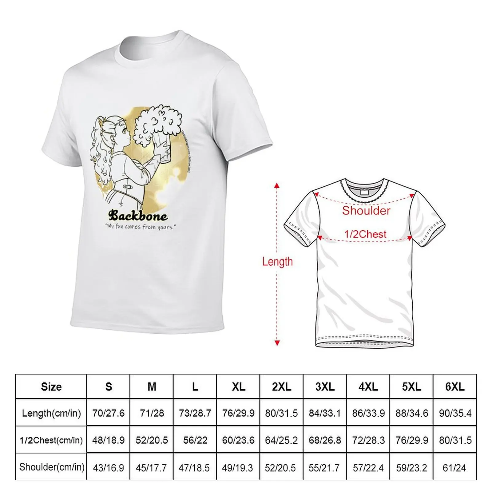 LARP Archetype - The Backbone - Good on Light Backgrounds T-Shirt basketball graphic tees rapper graphic tees plain t shirts men