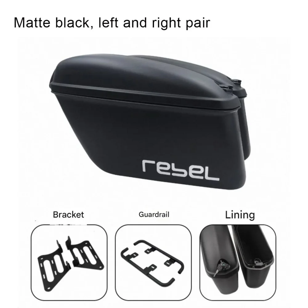 Fit For Rebel 300 500 CMX300 CMX500 CMX1000 saddle bag retro saddle bag rear saddle bag rear tail box 19.5L for cmx 300 cm 500