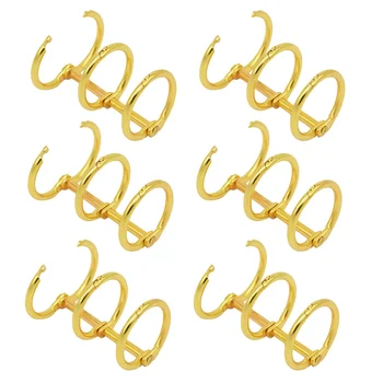 6 pcs מתכת קלסר טבעות מחברת מחברת a5 דיסקים עבור planner loose