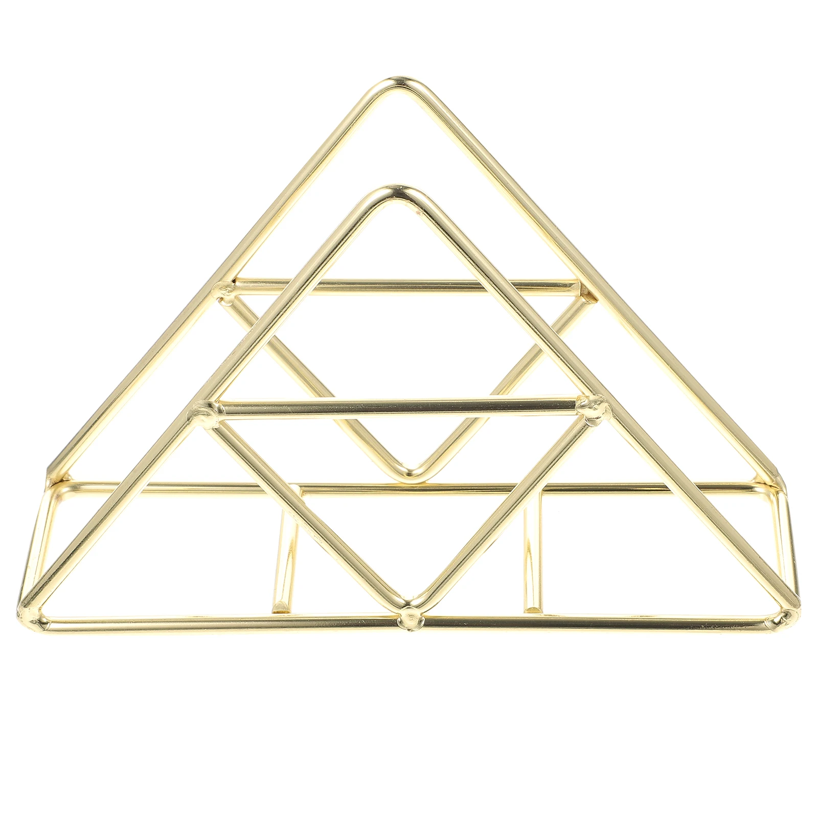 

Metal Paper Towel Holder Tissue Dispenser Rust Resistance Compact Size Napkin Ring Triangle Holders Rack Organizer