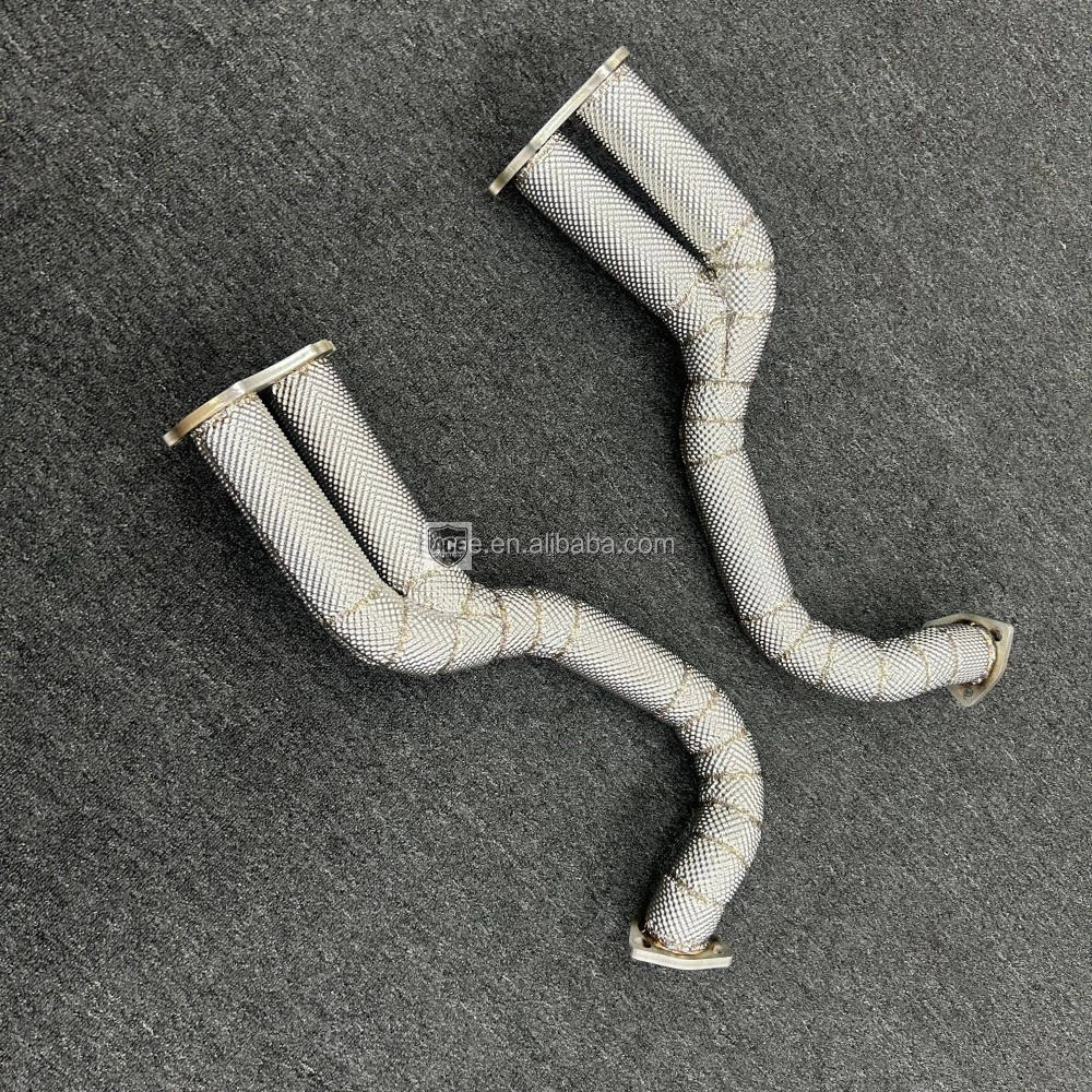 asEcnal für 2020+ Porsche 718 GT4 4.0T Leistungssteigerung Direktverbindungs-Auspuff Edelstahl-Downpipe – Detail 8