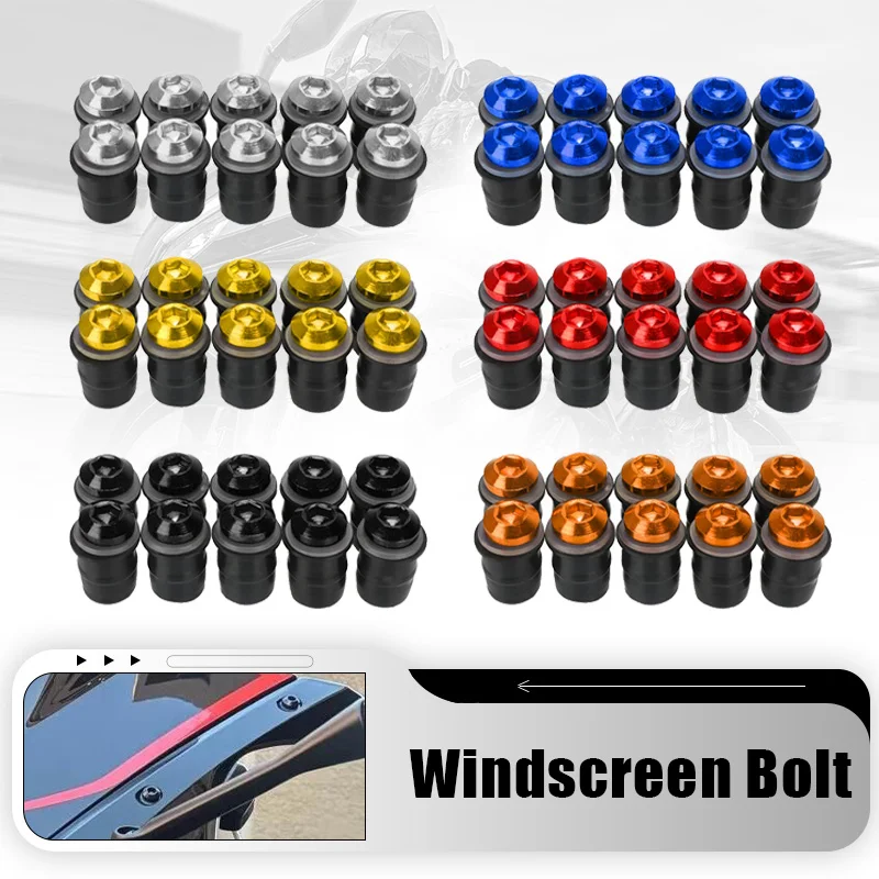 Windscreen Fairing Cowl Windshield Screws Bolts Kit 5MM Nuts For Ducati ST3 ST4 ST4s S SuperSport S Panigale V4