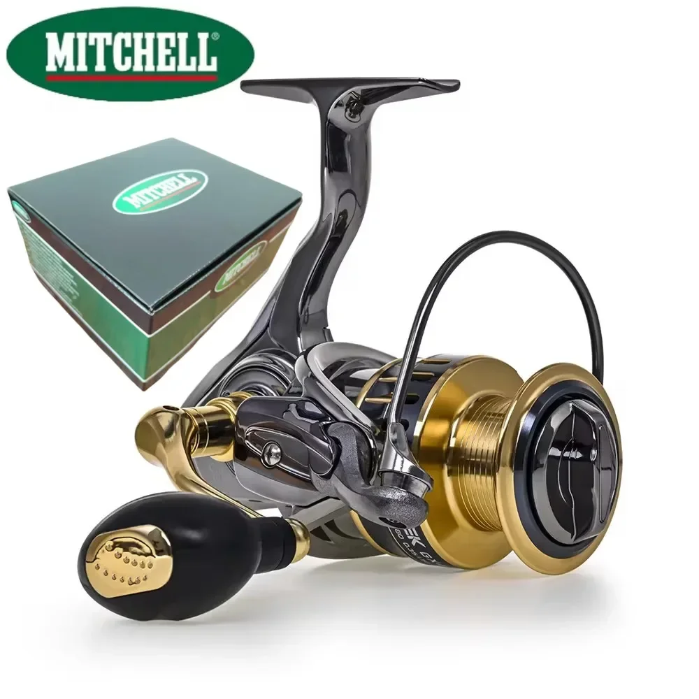 Mitchell sea fishing spinning reel, metal rocker arm, wire cup, lure reel