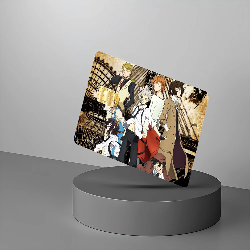 Bungou Stray Dogs CartoonFilm Skin Sticker Tape For Bank Credit Debit Card Personalized Credit Card Protection Stickers