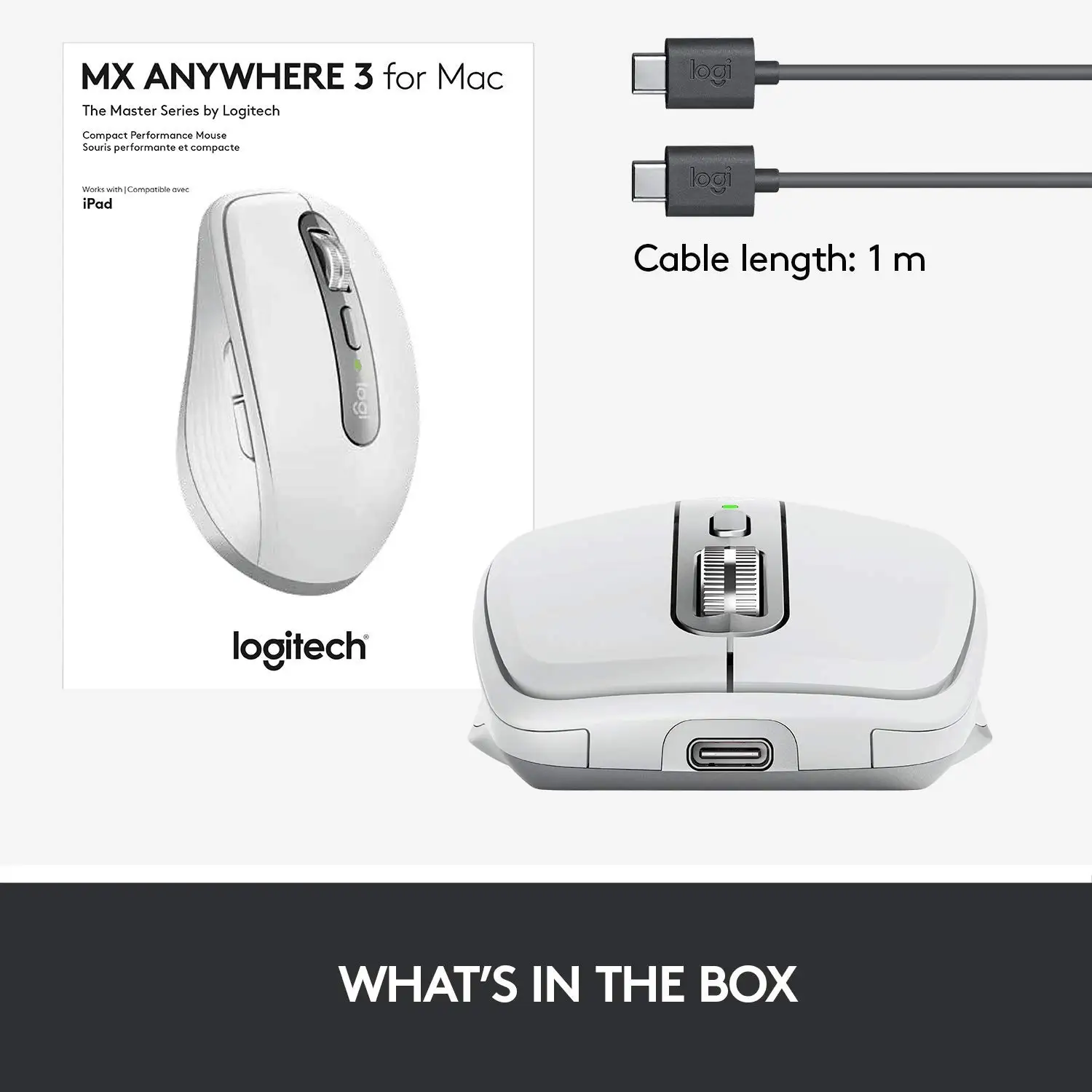 Logitech MX Anywhere 3S - اتصال لاسلكي + بلوتوث مزدوج، عمر بطارية طويل، وتصميم محمول أكثر عملية #6