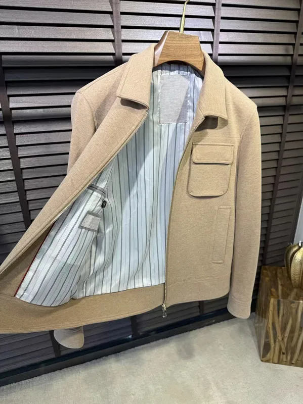 

BC 25aw wool-blend lapel collar casual jacket