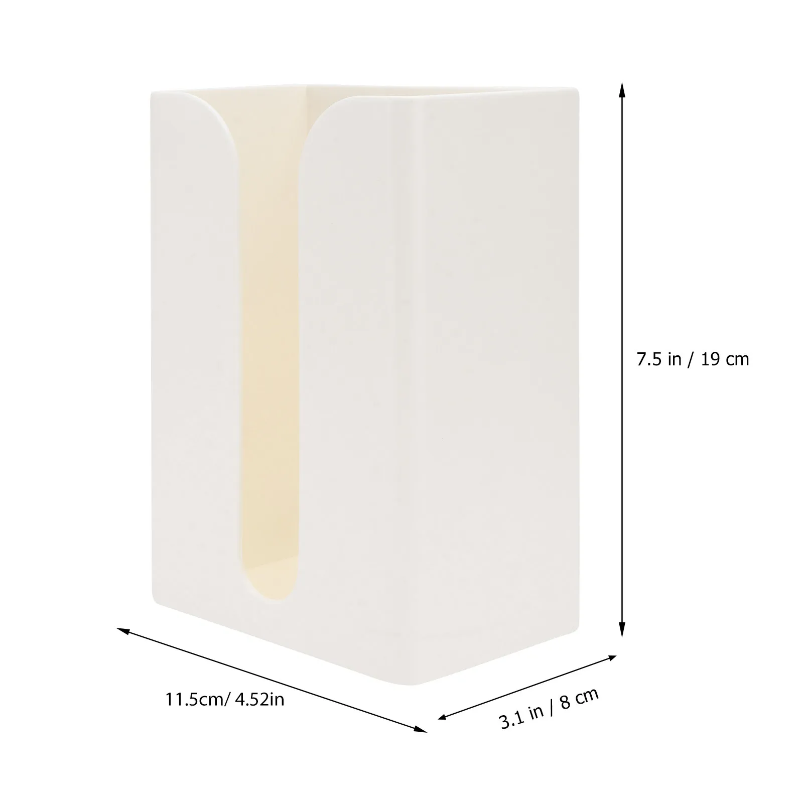 Wall-Mounted Tissue Box Plastic White Vintage Chinese Style Bathroom Bedroom Office Napkin Storage Container Traceless Holder