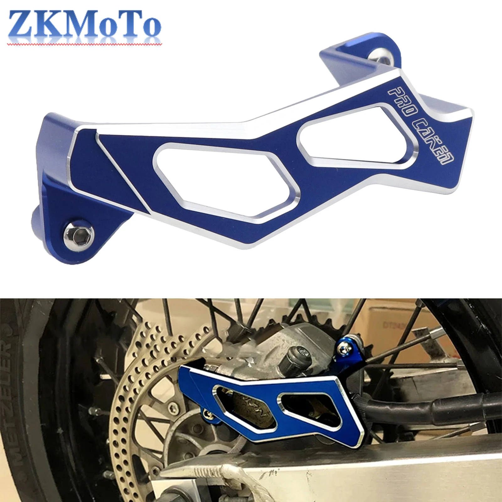 Motorcycle CNC Rear Brake Caliper Guard Protector Cover For Yamaha YZ125X YZ250X 2016-2021 YZ250F YZ450F 2006-2020 WR250F WR450F