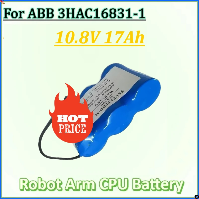 

For ABB 3HAC16831-1 Robot Arm CPU Non-rechargeable Lithium Battery Pack New 10.8V 17Ah Battery