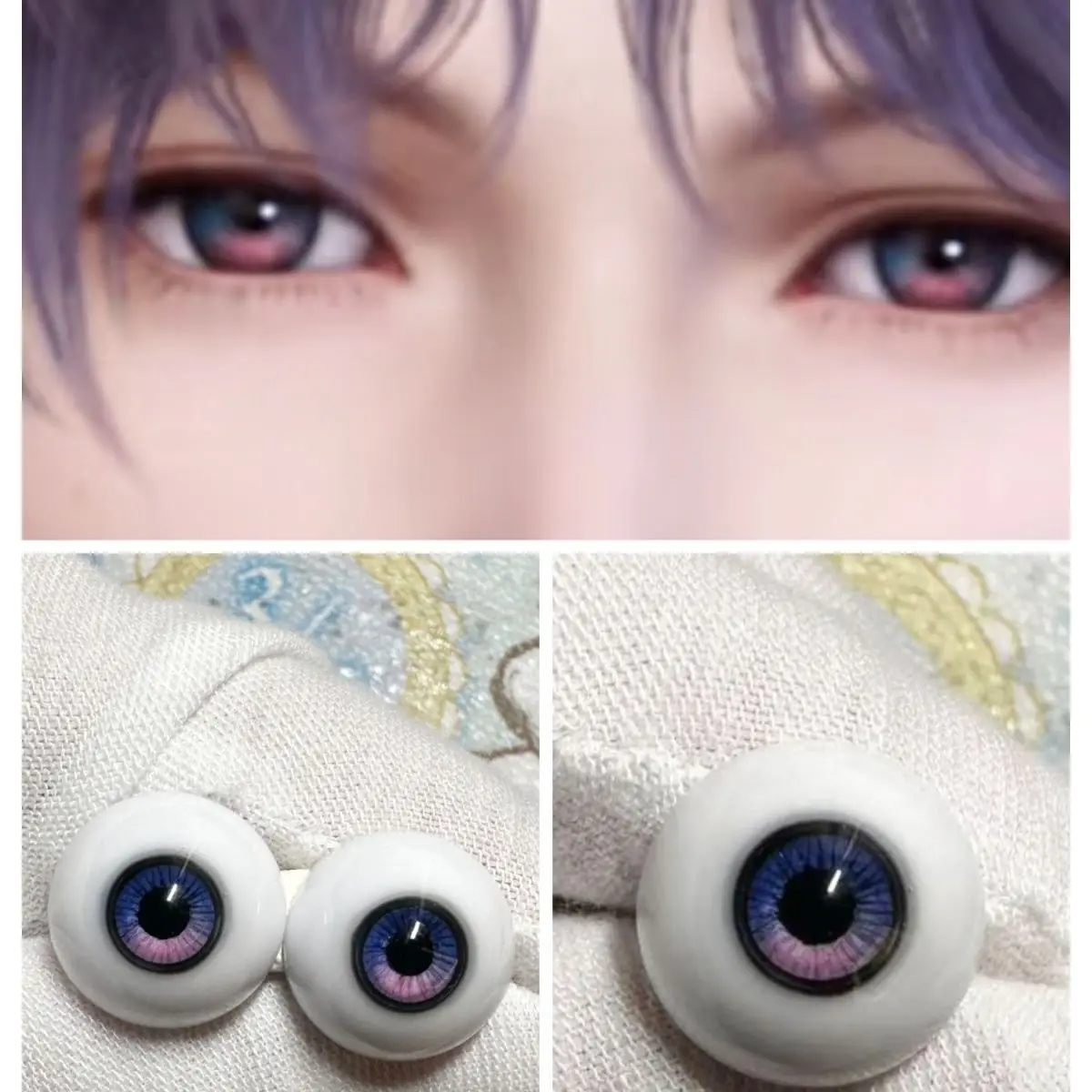 

12/14/16/18mm Doll's Eyes for 1/6 1/4 1/3 Bjd Doll Resin Plaster Eyeball Girl Toys Dress Up Play House Handmade Doll Accessories