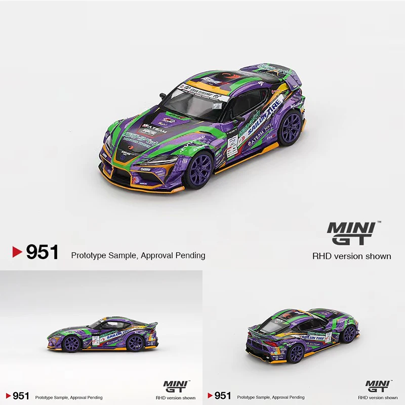 

PreSale MINIGT 951 1:64 Toyota GR Supra KUHL 2021 D1GP EVANGELION RACING D1 Diecast Diorama Model Collection Toys