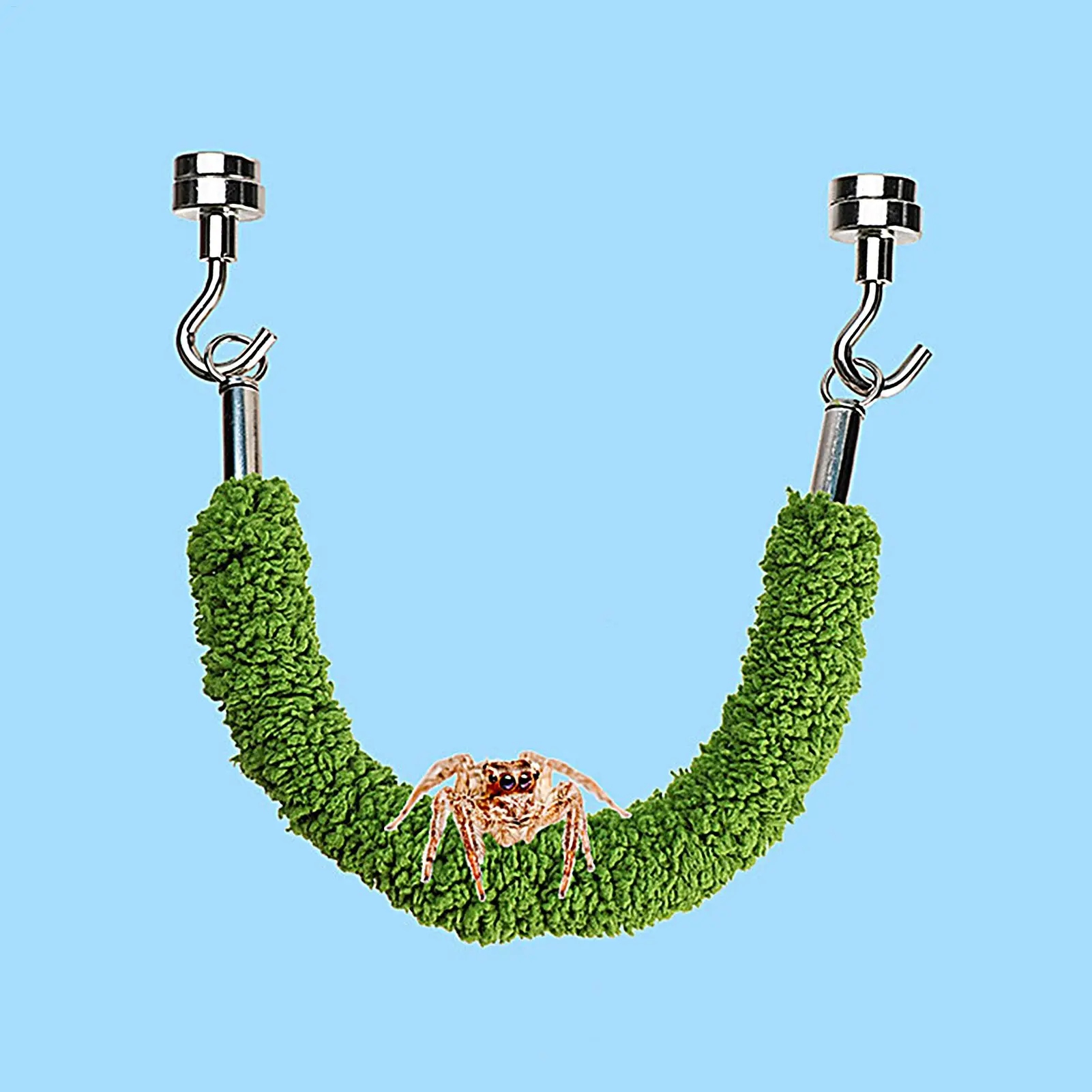 Jumping Spider Bridge Hermit Crab Climbing Enclosure Bridge Swings Spider/Gecko Jumping stand Climbing ladder for Terrarium ﻿