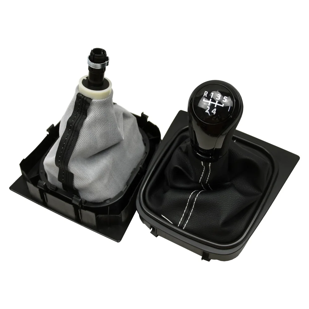 Car Accessories For VW Golf 5 Golf 6 MK5 MK6 R32 GTI 2004-2009 5 6 Speed Gear Shift knob Complete Gaiter Boot
