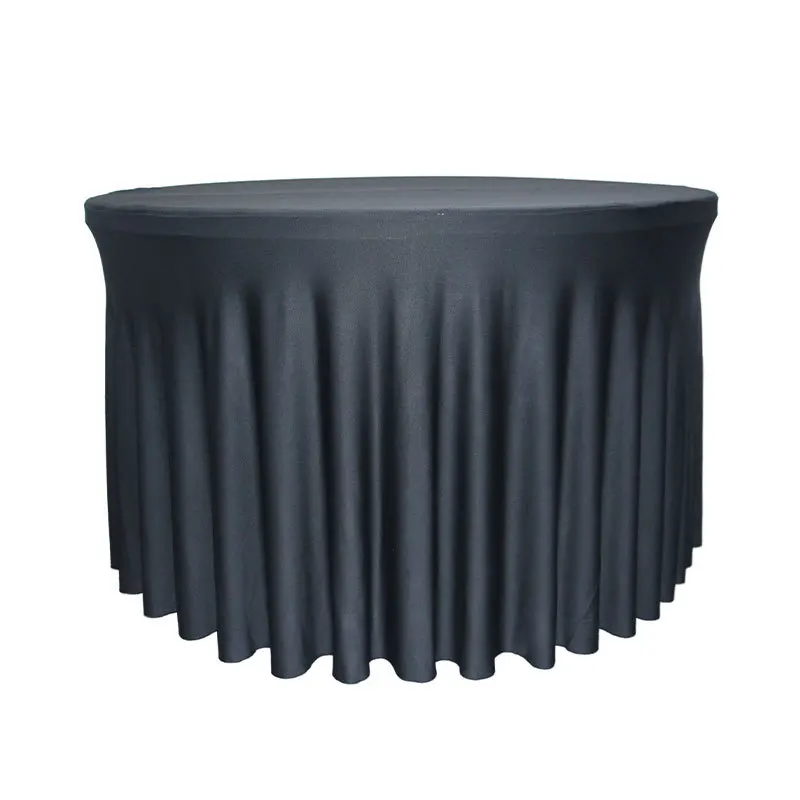 Elastic Table Skirt Round Table Cover