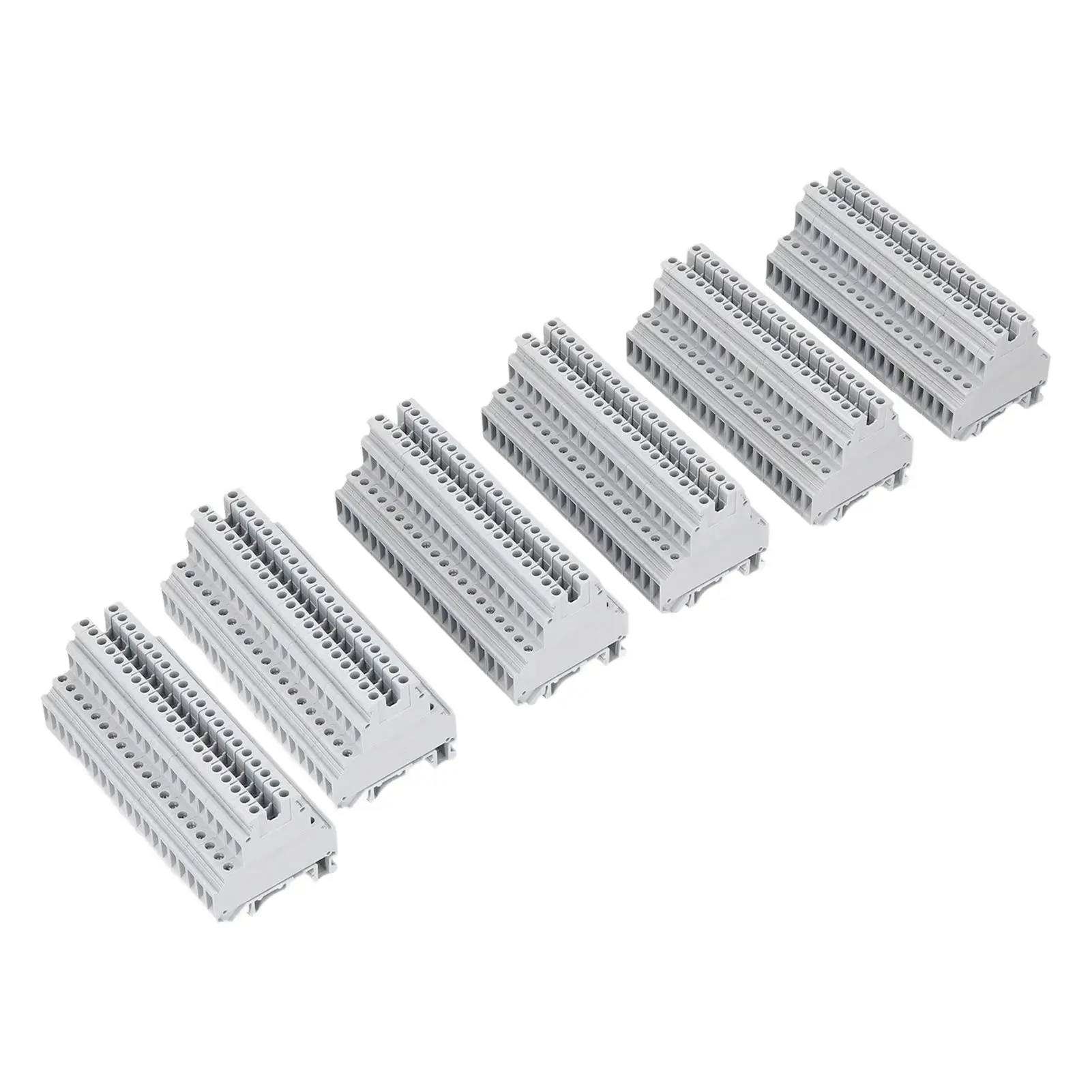 

DIN Mounted Terminal Blocks Combination Terminals High Conductivity Flame Retardant for electrical Connectors