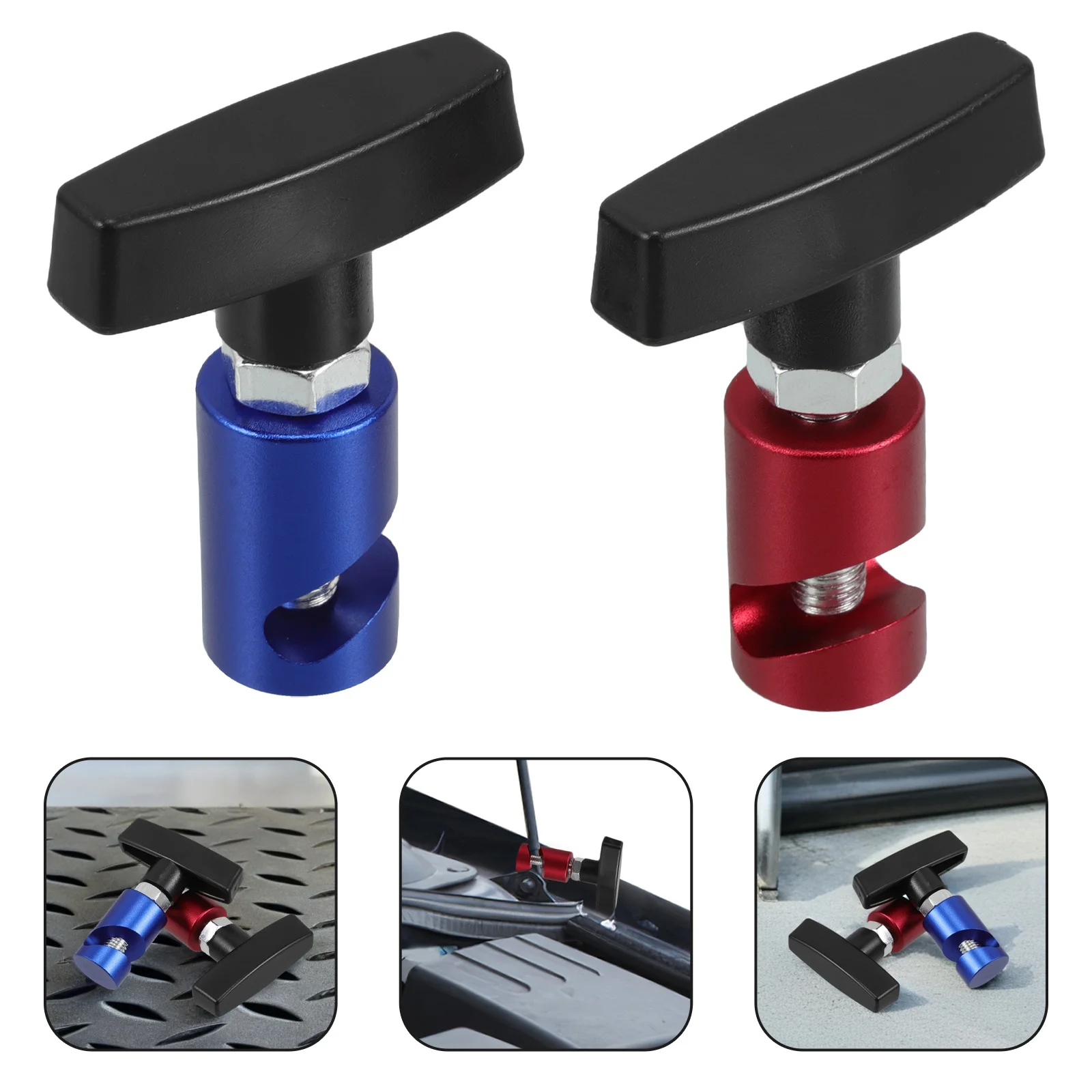 

2Pcs Car Hood Lift Support Clamp Heavy Duty Retaining Clip for Hood Prop Strut Maintenance Repair Tool Universal Fit for All