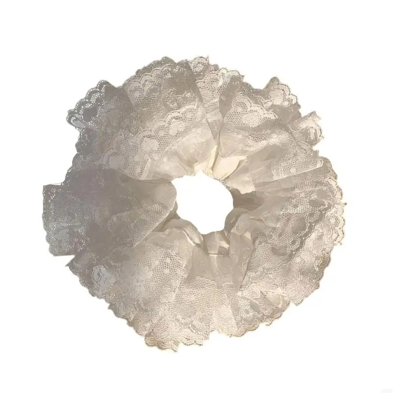 

39BC Practical Hair Accessories Lace Scrunchie Hair Ornament For Parties Work Daily