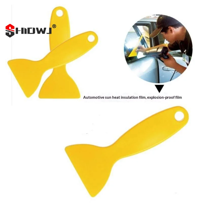 Car Window Tinting Tools Yellow Squeegee Glass Window Film Headlight Film Triangular Squeegee