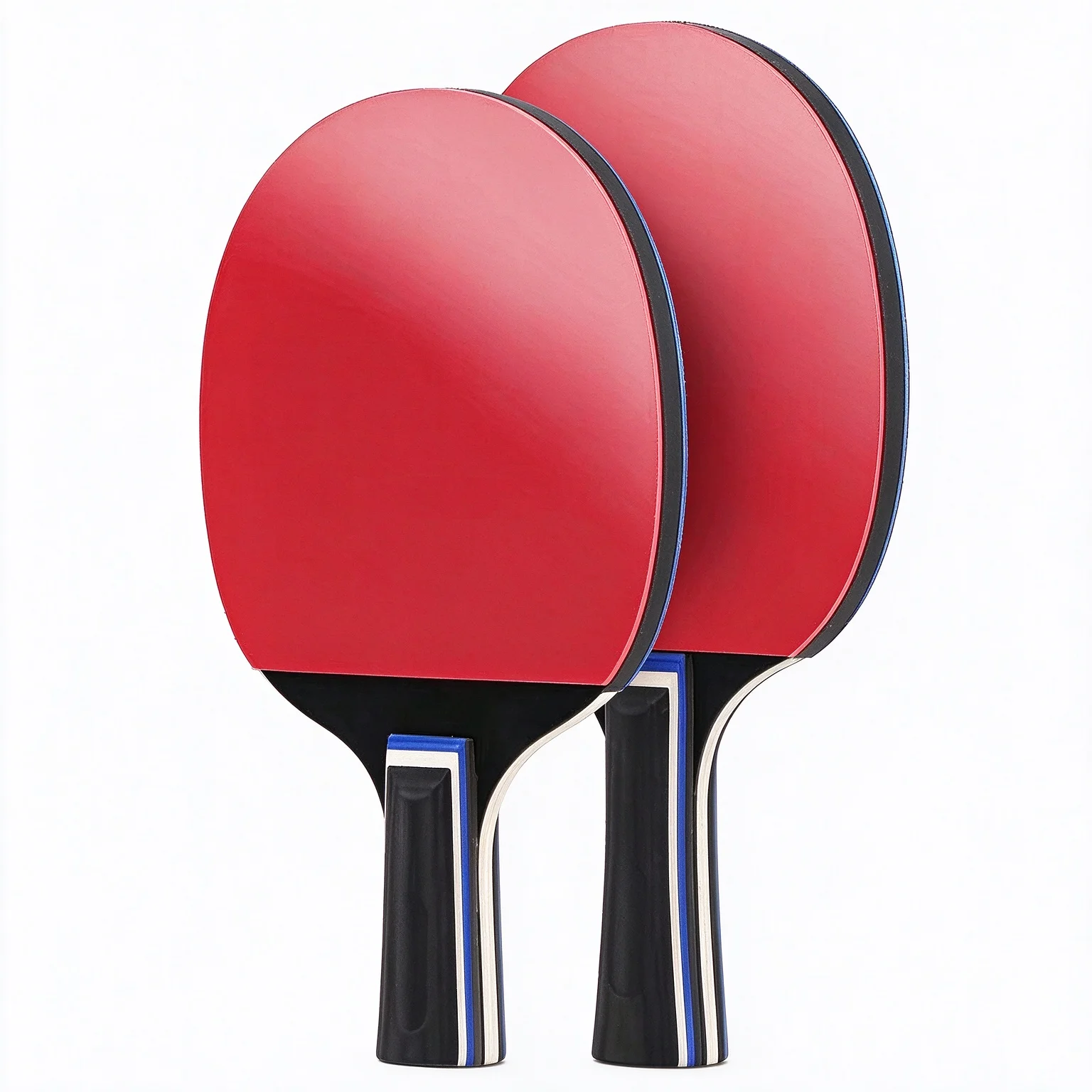 Table tennis racket 2 pack, long and short free choice, giving 5 table tennis, suitable for beginners