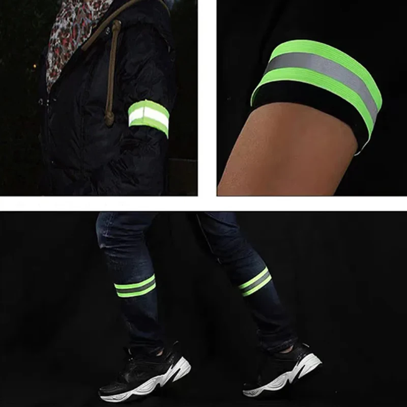 Reflective Bands For Wrist Arm Ankle Leg High Visibility Reflect Straps For Night Walking Cycling Running Safety Reflector Tape