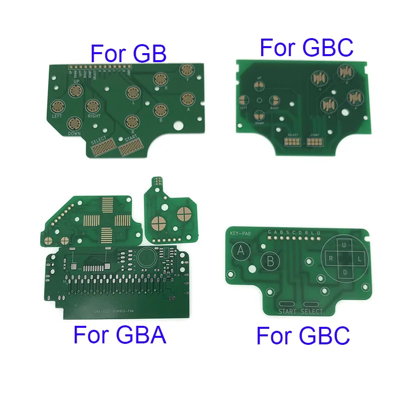 لوحة PCB بأزرار تصنعها بنفسك لـ GBA ، GBC ، GB ، لعبة تحكم كلاسيكية ، صبي ، من 6 أزرار PCB ، لوحة لوحة ABXY D