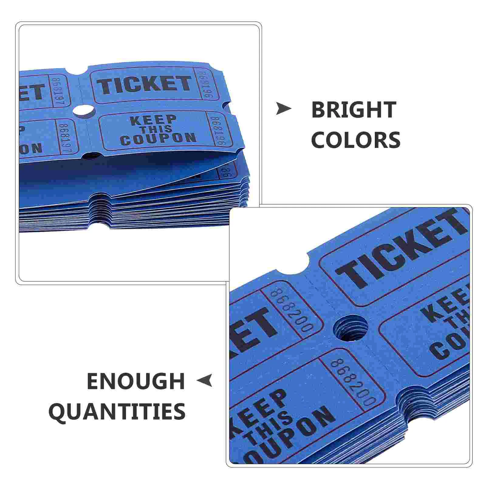 100 Pcs Lottery Draw Tickets for Classroom Universal Registration Form Labels Bulk Paper Raffle Individual Concert Party Supply