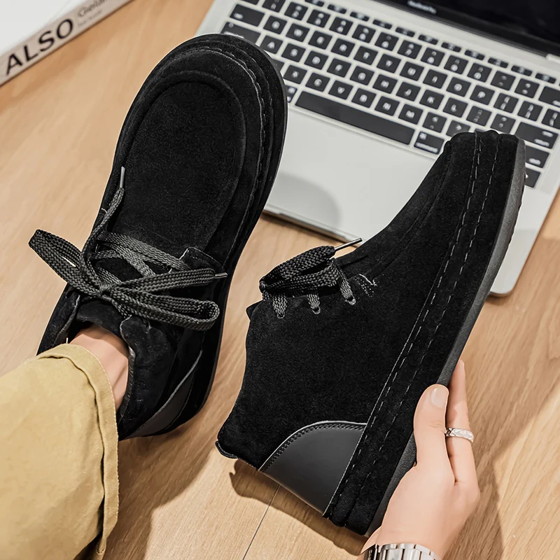 Высокие удобные мужские кроссовки, осень 2024, новая мужская повседневная обувь, модные легкие дышащие мужские ботильоны хорошего качества