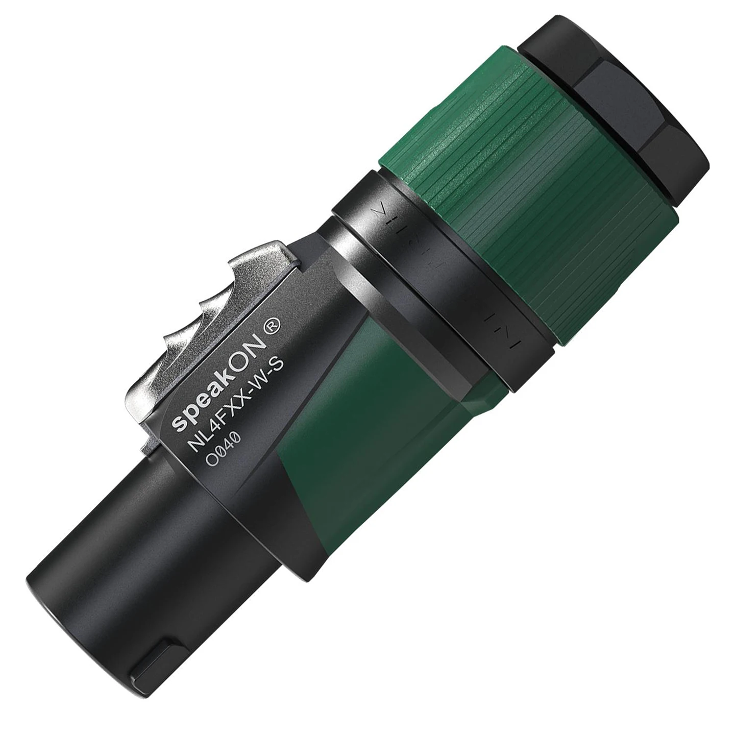 ▲ Schweiz Original Neutrik NL4FXX-W-S 4-poliger SpeakON-Kabelstecker, Spannfutttyp-Zugentlastung für Kabeldurchmesser von 6 bis 12 mm